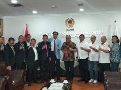 Ketua Umum KONI Pusat Terima Kunjungan Presiden ASTAF, Sekjen ISTAF dan Ketua Umum PB PSTI