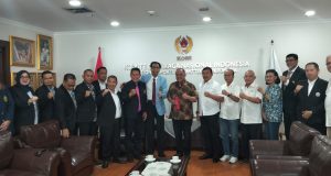 Ketua Umum KONI Pusat Terima Kunjungan Presiden ASTAF, Sekjen ISTAF dan Ketua Umum PB PSTI
