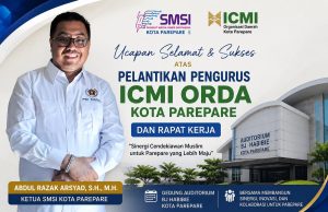 Ketua SMSI Parepare Apresiasi Pelantikan ICMI ORDA, Optimistis Berkontribusi bagi Kemajuan Daerah