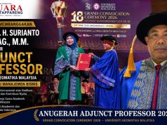 Prof. Dr. H. Surianto AM Raih Gelar Adjunct Professor UGM, Bukti Pengakuan Internasional atas Kiprah di Bidang Manajemen Bisnis