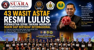 43 Wasit ASTAF Resmi Lulus, Prof. H. Surianto: Investasi Strategis bagi Masa Depan Sepak Takraw Indonesia