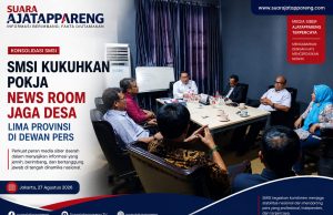 SMSI Kukuhkan Pokja News Room Jaga Desa Lima Provinsi di Dewan Pers
