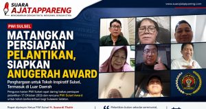 PWI Sulsel Matangkan Persiapan Pelantikan, Siapkan Anugerah Award untuk Tokoh Inspiratif Sulsel