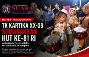 TK Kartika XX-39 Semarakkan HUT ke-81 Kemerdekaan RI, Antusiasme Peserta Didik Warnai Pawai di Parepare