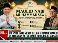 Memperingati Maulid Nabi Muhammad SAW, PB PSTI Indonesia Gelar Hikmah Maulid di Kediaman Ketua Umum Prof. Dr. H. Surianto