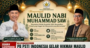 Memperingati Maulid Nabi Muhammad SAW, PB PSTI Indonesia Gelar Hikmah Maulid di Kediaman Ketua Umum Prof. Dr. H. Surianto