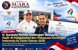 H. Surianto Terima Undangan Menpora, Hadiri Pengukuhan dan Pelepasan Kontingen Indonesia ke Asian Games 2026