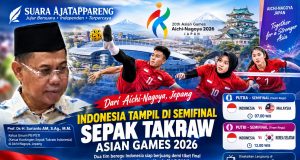 DARI AICHI-NAGOYA, H. SURIANTO KAWAL LANGSUNG PERJUANGAN SEPAK TAKRAW INDONESIA DI SEMIFINAL ASIAN GAMES 2026