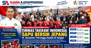 Timnas Takraw Indonesia Sapu Bersih Jepang, H. Surianto: “Perunggu Sudah di Tangan”