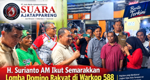 H. Surianto AM Ikut Semarakkan Lomba Domino Rakyat di Warkop 588, Perkuat Silaturahmi dengan Warga Parepare