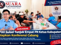 PWI Sulsel Tunjuk Empat Plt Ketua Kabupaten, Perkuat Konsolidasi dan Siapkan Konferensi Cabang