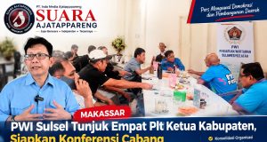 PWI Sulsel Tunjuk Empat Plt Ketua Kabupaten, Perkuat Konsolidasi dan Siapkan Konferensi Cabang