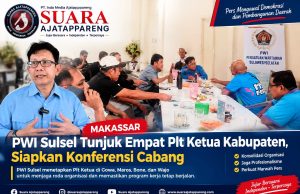 PWI Sulsel Tunjuk Empat Plt Ketua Kabupaten, Perkuat Konsolidasi dan Siapkan Konferensi Cabang